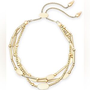 Kendra Scott Chantal Beaded Bracelet in Gold Metal